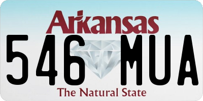 AR license plate 546MUA
