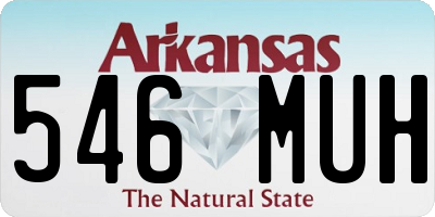 AR license plate 546MUH