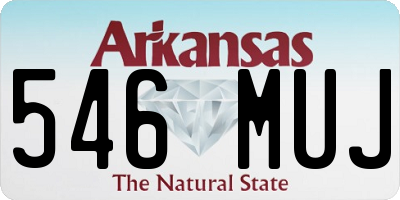 AR license plate 546MUJ