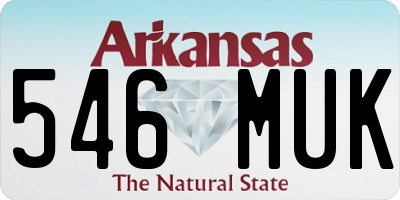 AR license plate 546MUK