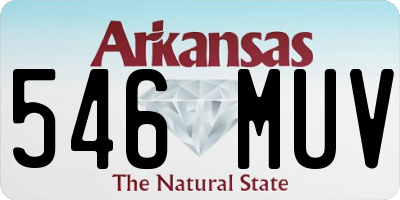 AR license plate 546MUV