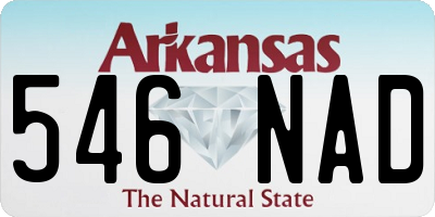 AR license plate 546NAD
