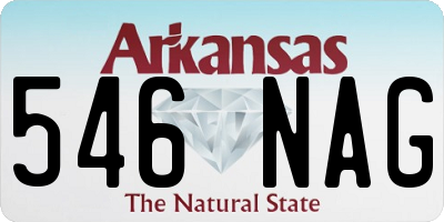 AR license plate 546NAG