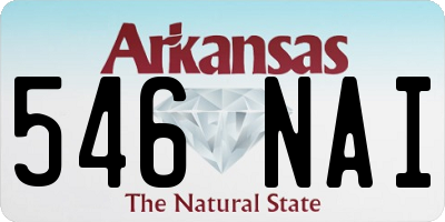 AR license plate 546NAI