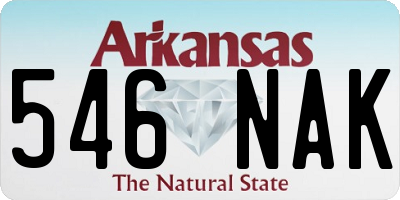 AR license plate 546NAK