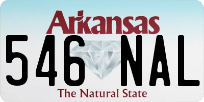 AR license plate 546NAL