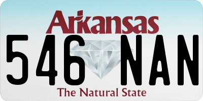 AR license plate 546NAN
