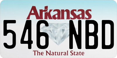 AR license plate 546NBD
