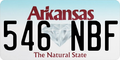 AR license plate 546NBF