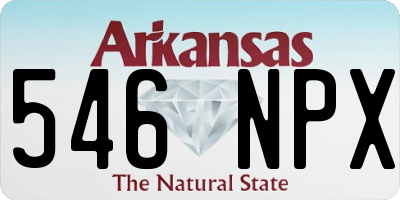 AR license plate 546NPX