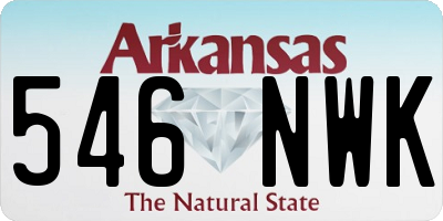 AR license plate 546NWK
