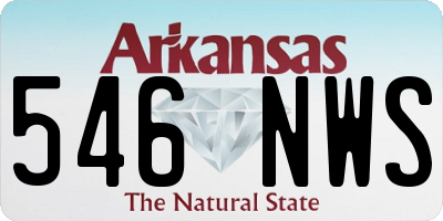AR license plate 546NWS