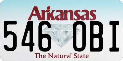 AR license plate 546OBI