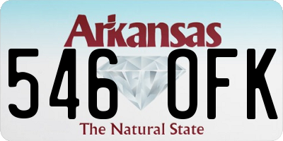 AR license plate 546OFK