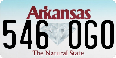 AR license plate 546OGO