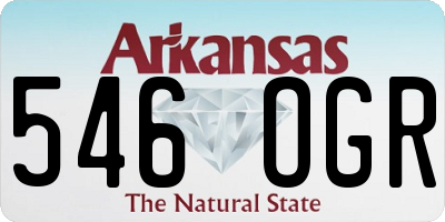 AR license plate 546OGR