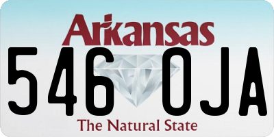 AR license plate 546OJA