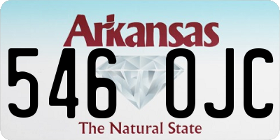 AR license plate 546OJC