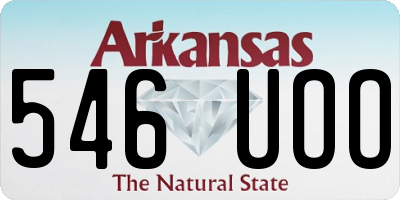 AR license plate 546UOO