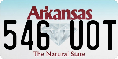 AR license plate 546UOT