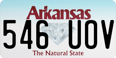 AR license plate 546UOV