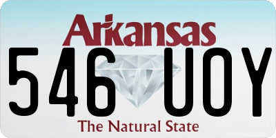 AR license plate 546UOY
