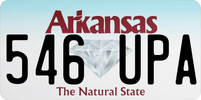 AR license plate 546UPA
