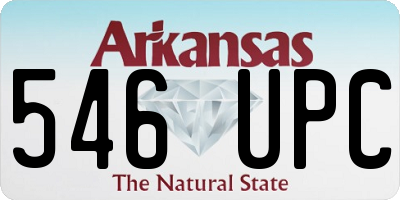 AR license plate 546UPC