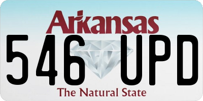 AR license plate 546UPD