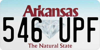 AR license plate 546UPF