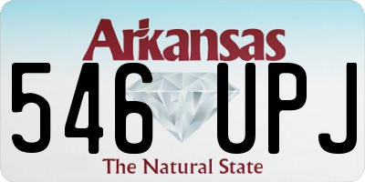 AR license plate 546UPJ