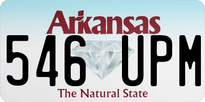 AR license plate 546UPM