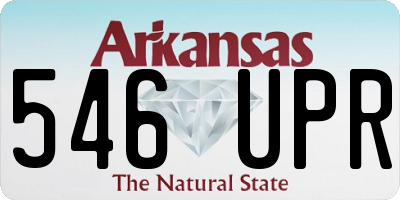 AR license plate 546UPR