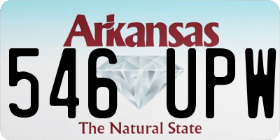 AR license plate 546UPW
