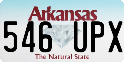 AR license plate 546UPX