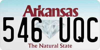 AR license plate 546UQC