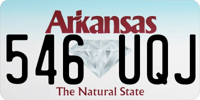 AR license plate 546UQJ