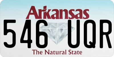 AR license plate 546UQR