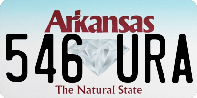 AR license plate 546URA