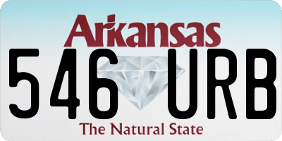 AR license plate 546URB