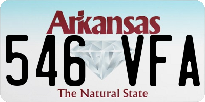 AR license plate 546VFA
