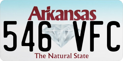 AR license plate 546VFC