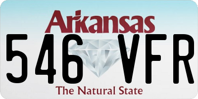 AR license plate 546VFR