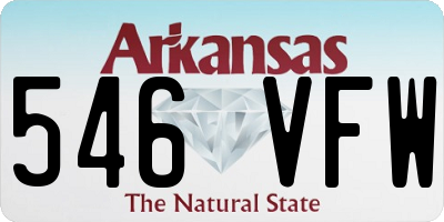 AR license plate 546VFW