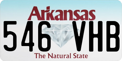 AR license plate 546VHB