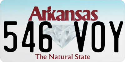 AR license plate 546VOY