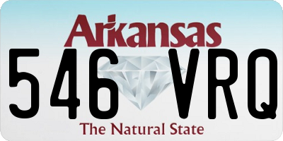 AR license plate 546VRQ