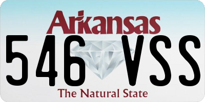 AR license plate 546VSS