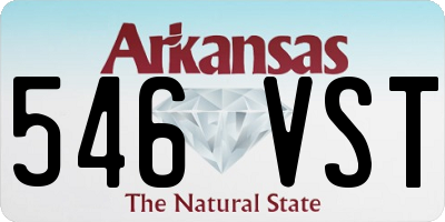 AR license plate 546VST
