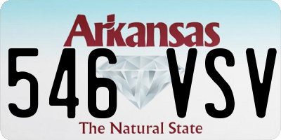 AR license plate 546VSV